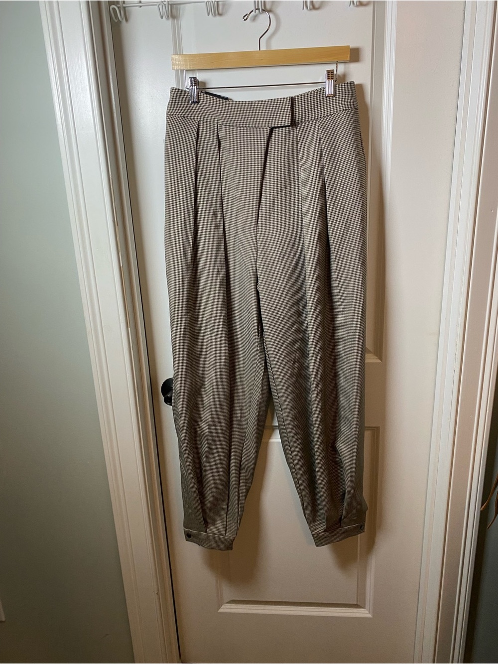 NWT AFRM Tiffany Balloon Trouser Pant Herringbone